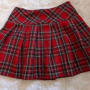 Red plaid Tripp NYC skirt